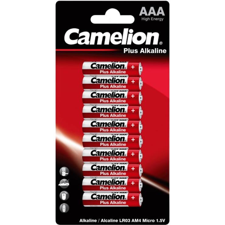 Батарейка Camelion LR03 Plus Alkaline 1.5В 10шт, блистер