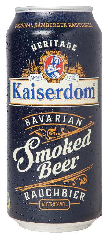 Пиво Kaiserdom Smoked Beer темное фильтрованное пастеризованное 5,3% 440 мл., ж/б