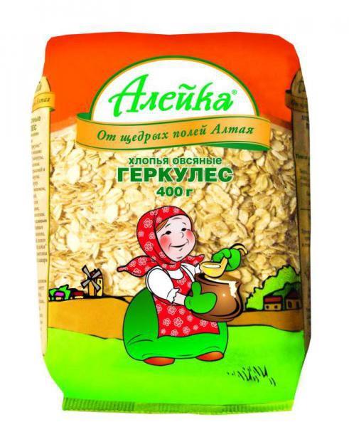 Геркулес, Алейка 400 гр., флоу-пак