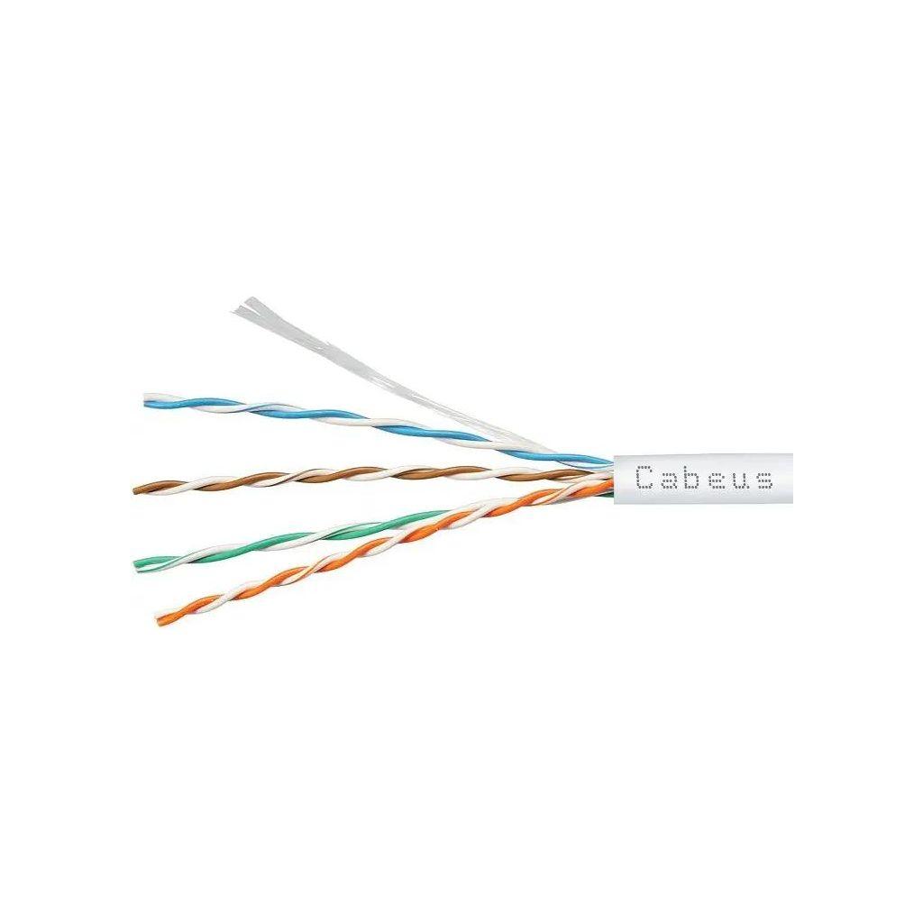 Кабель информационный CABEUS UTP-4P-Cat.5e-SOLID-LSZH-GY-100, кат.5E, 100м, серый