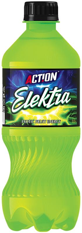 Напиток энергетический Action Elektra экзотические фрукты 500 мл.,ПЭТ