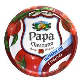 Сыр Papa Cheezano томат 60% 160 гр., пластик