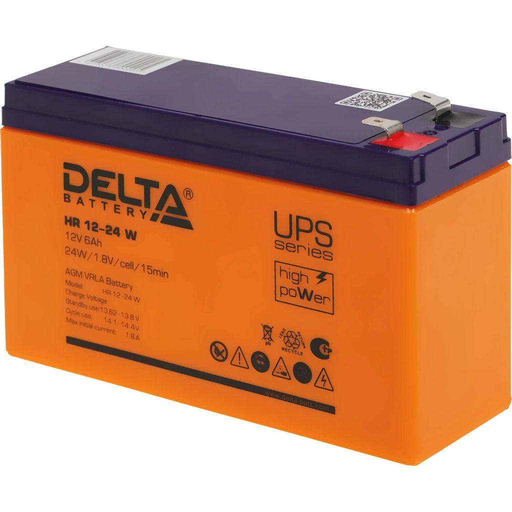 Аккумуляторная батарея Delta HR 12-24 W для ИБП, 12В, 6Ач