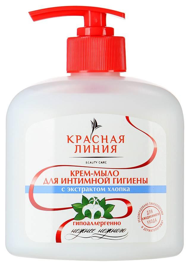 Крем-мыло Красная линия для интимной гигиенты 250 мл., флакон с дозатором