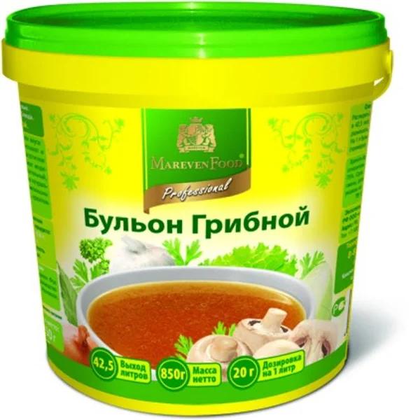 Бульон Mareven Food грибной 850 гр., ПЭТ