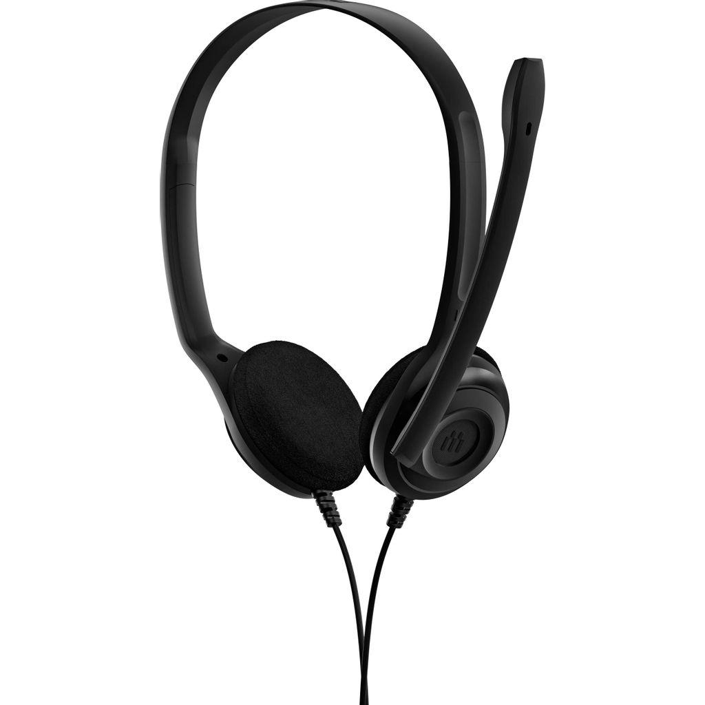 Гарнитура Epos Sennheiser PC 5 Chat, для контактных центров, накладные, проводные, черный [1000445]