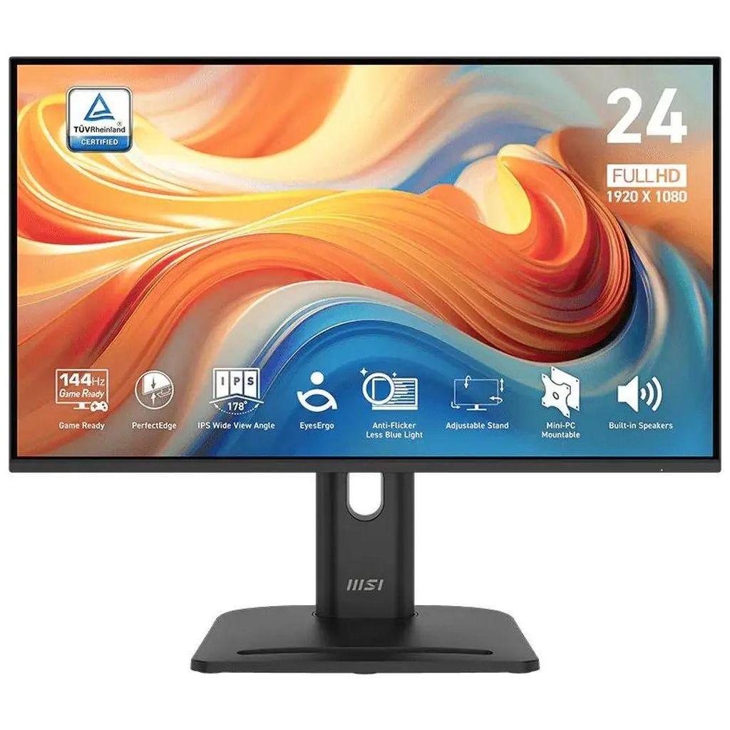 23.8" Монитор MSI Pro MP245PG E14, 1920x1080, IPS, 144Гц, 1хHDMI, 1хDP, черный [9s6-3pe39m-014]