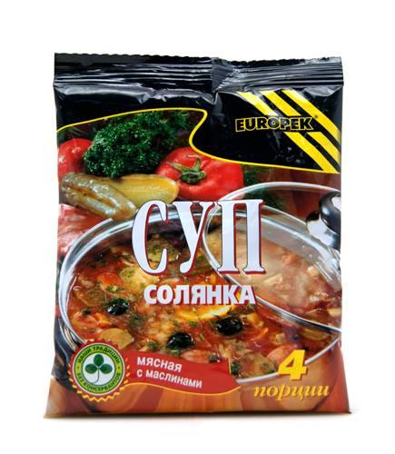 Суп Europek Солянка, 90 гр., ПЭТ