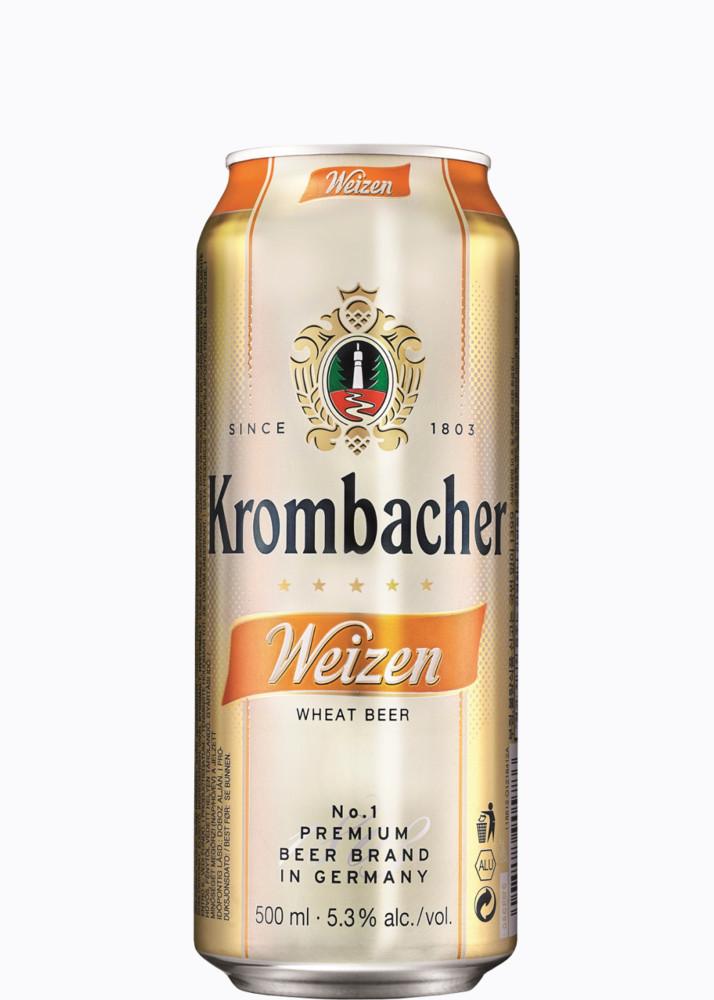 Пиво Krombacher Weizen светлое 5,3% 500 мл., ж/б
