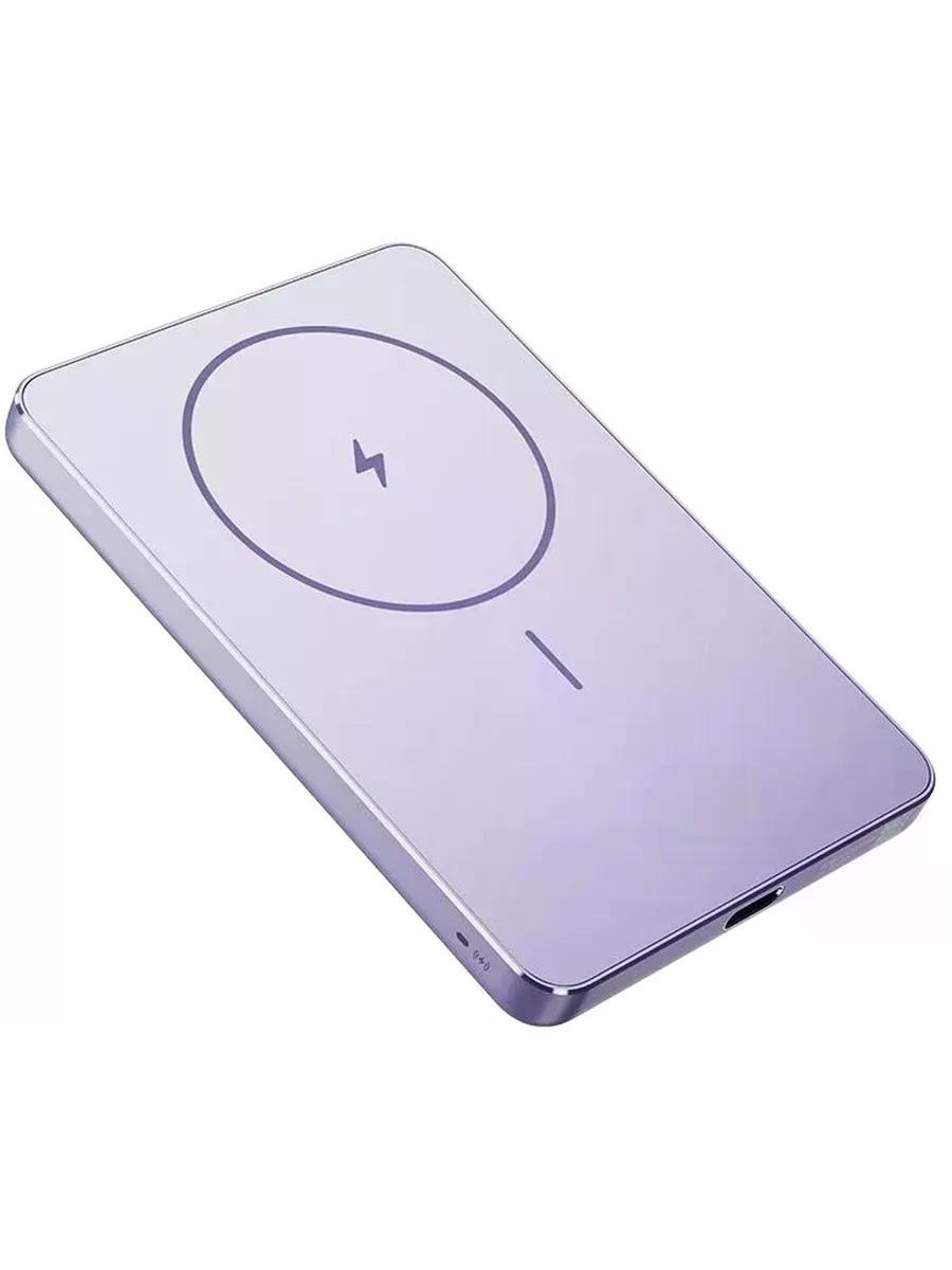 Внешний аккумулятор (Power Bank) Xiaomi Super Slim Magnetic, 5000мAч, фиолетовый [bhr08pngl]