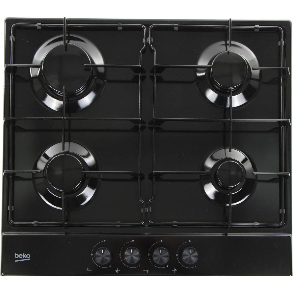 Газовая варочная панель Beko HIAG64223B, 4 конфорки, эмаль, черный