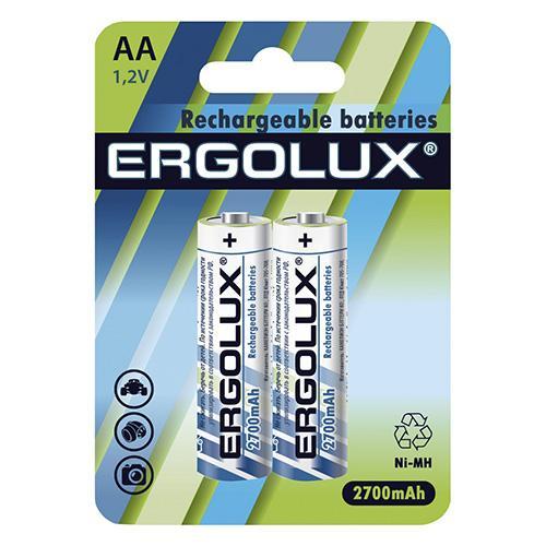 Аккумулятор Ergolux AA-2700mAh Ni-Mh BL-2 1.2В, картон
