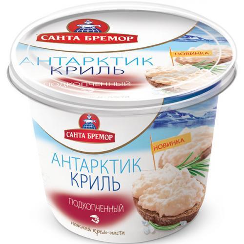 Паста Санта Бремор антарктик криль из морепродуктов подкопчённый 150 гр., стакан