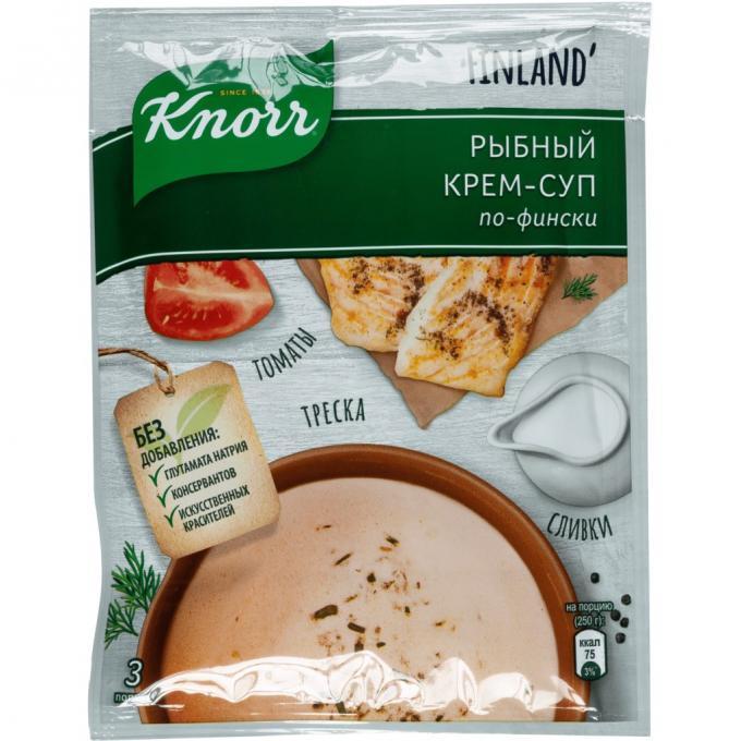 Крем-суп Knorr рыбный по-фински, 55 гр., пластиковый пакет