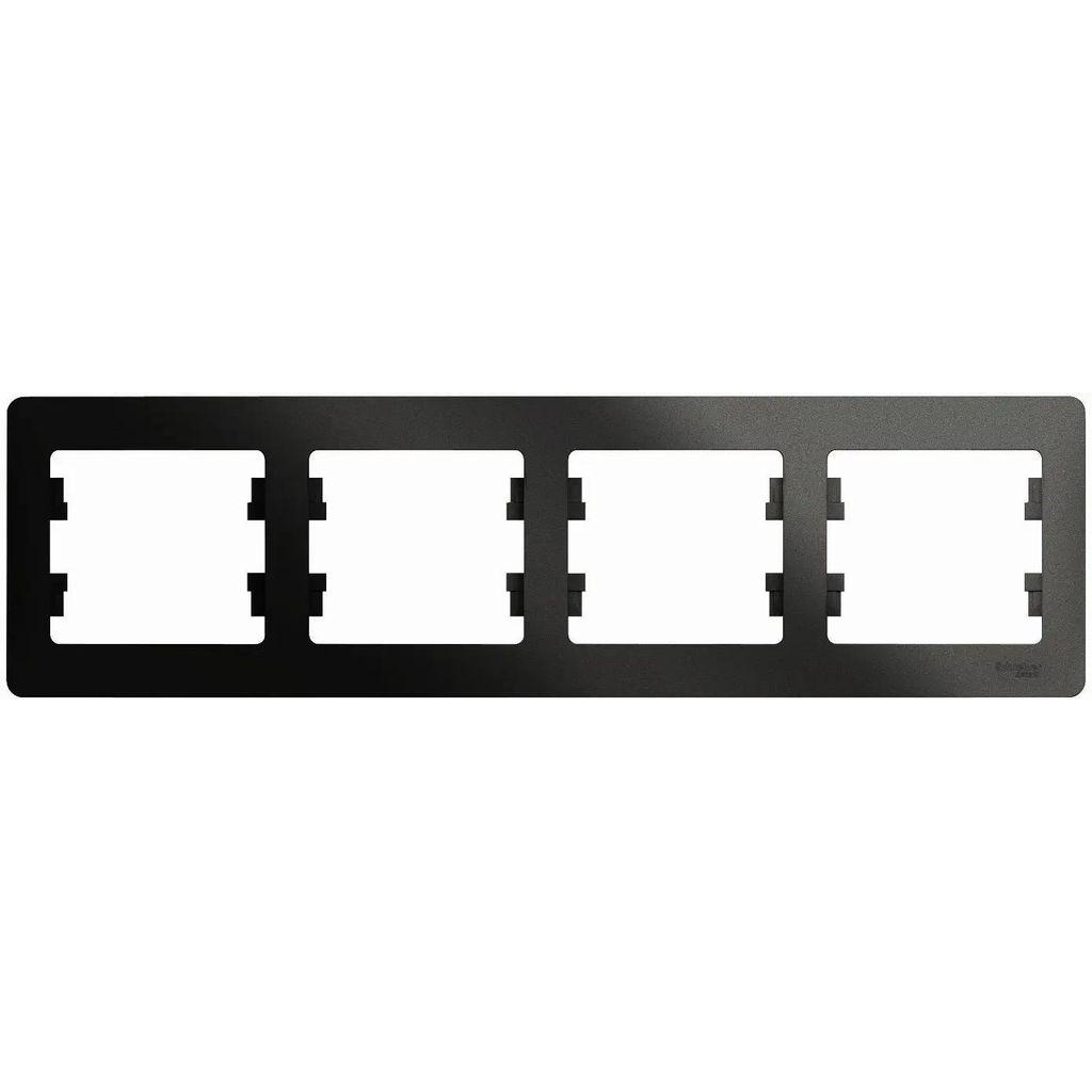 Рамка Schneider Electric GSL000704 (GSL000704) накладная 4шт горизонтальный монтаж пластик антрацит