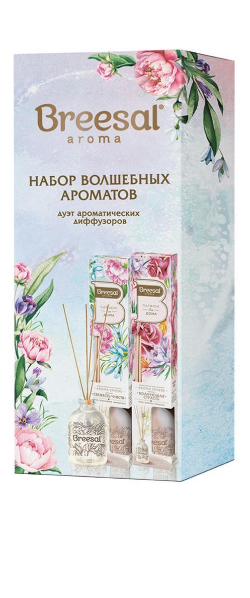 Ароматический диффузор Breesal AromaSph Свеж чув+Волн страсть 40+40мл