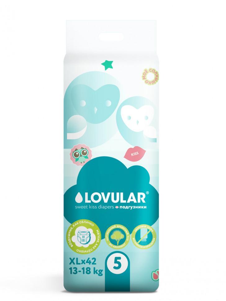 Подгузники Lovular Sweet Kiss XL (13-18 кг.) 42 шт., пакет