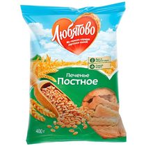 Печенье Постное, Любятово, 300 гр., флоу-пак, 12 шт.