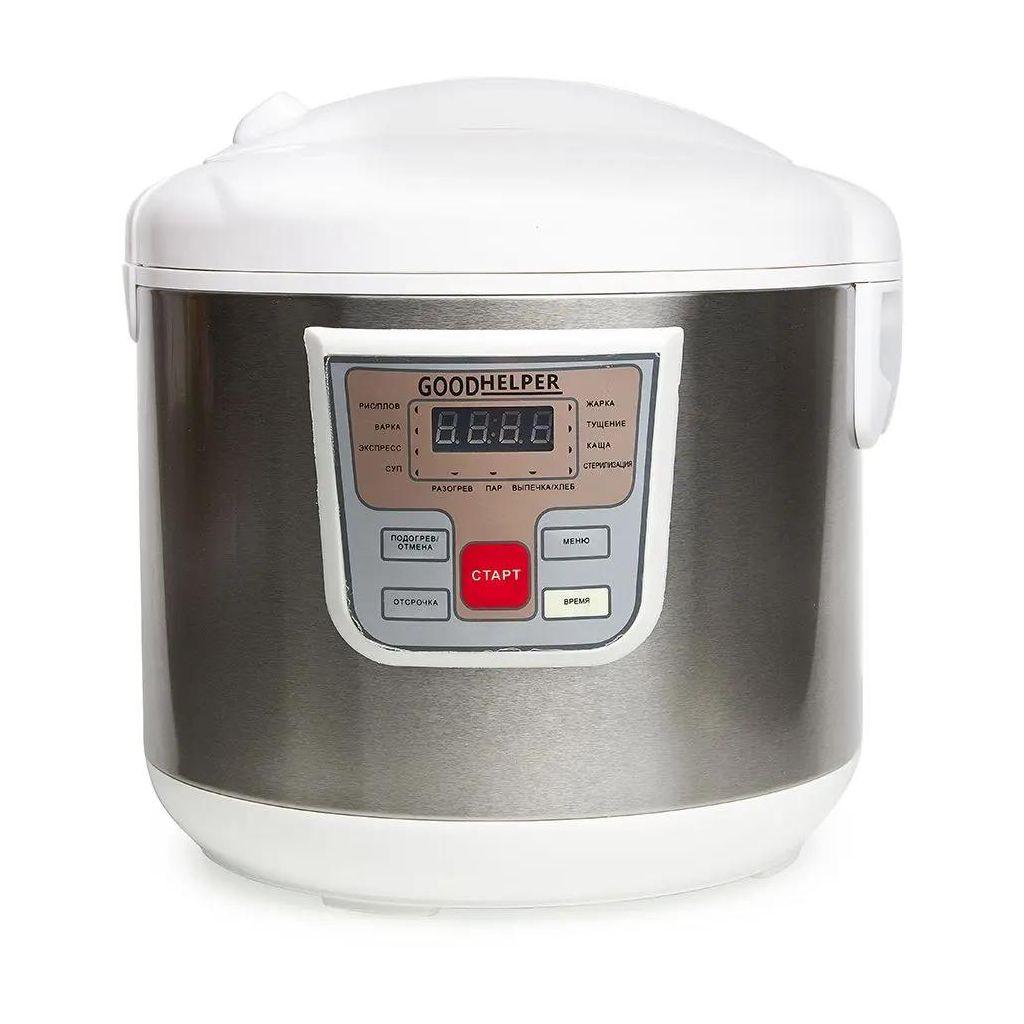 Мультиварка GOODHELPER MC-5111, 950Вт, стальной/белый [gh-mc5111]