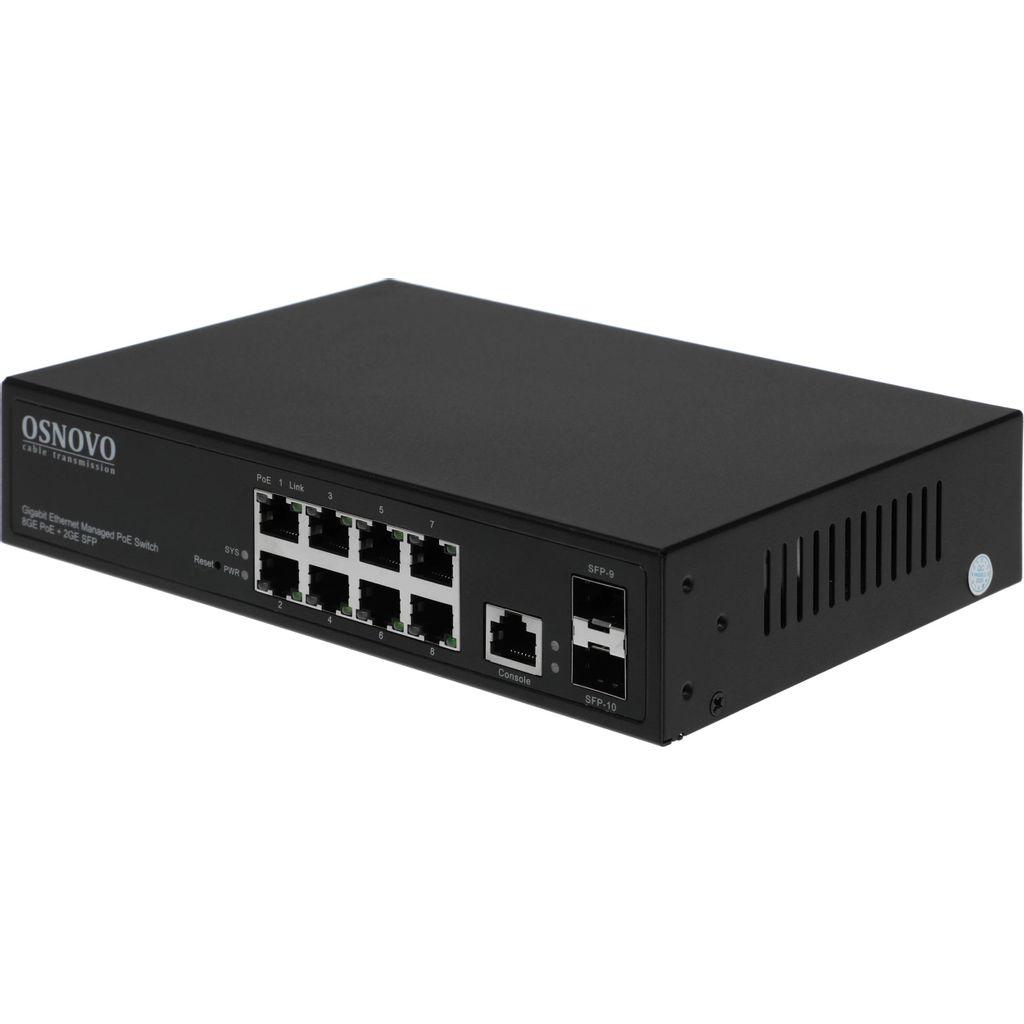 Коммутатор OSNOVO SW-80802/L(150W), управляемый