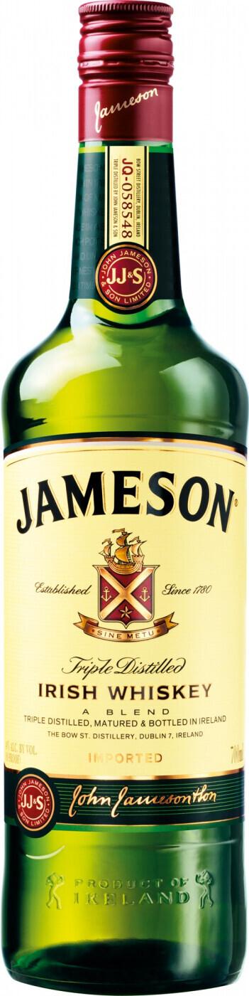 Виски Jameson ирландский купажированный 40% Ирландия 700 мл., стекло
