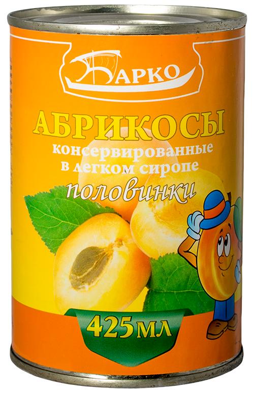 Абрикосы Барко в сиропе половинки, 425 мл., ж/б