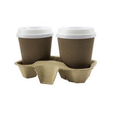 Держатель одноразовый пульпекартон Cupholder 2 econom для 2-х стаканов 150 штук