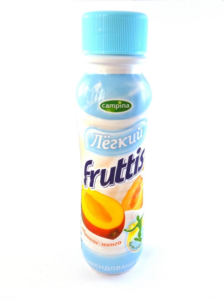 Напиток йогуртный абрикос-манго Fruttis Легкий, 285 гр., ПЭТ