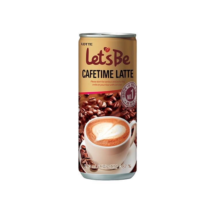 Напиток кофейный Lotte Let's be Cafetime Latte Корея 240 мл., ж/б
