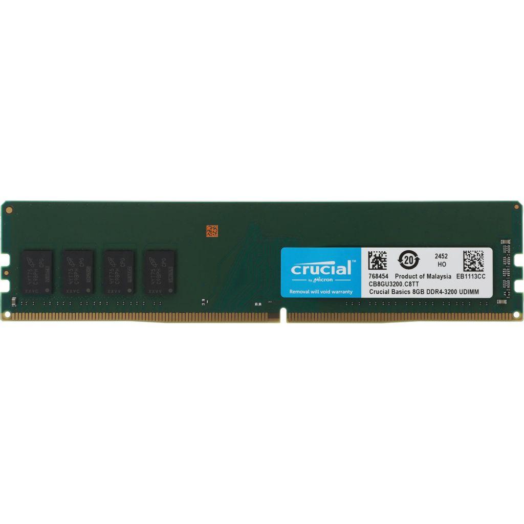 Оперативная память Crucial Basics CB8GU3200 DDR4 - 1x 8ГБ 3200МГц, DIMM, Ret