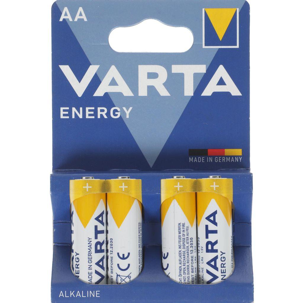 AA Батарейка Varta Energy LR6 BL4 Alkaline, 4 шт.