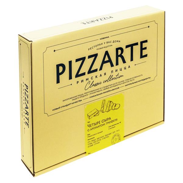 Пицца PIZZARTE Римская 4 сыра с ароматом трюфеля 380 гр., картон