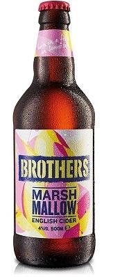 Сидр Brothers, Marsh Mallow Cider 4% яблочный игристый сладкий Великобритания 500 мл., стекло