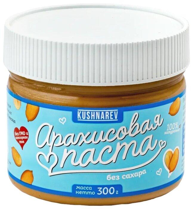 Арахисовая паста KUSHNAREV без сахара 300 гр., ПЭТ