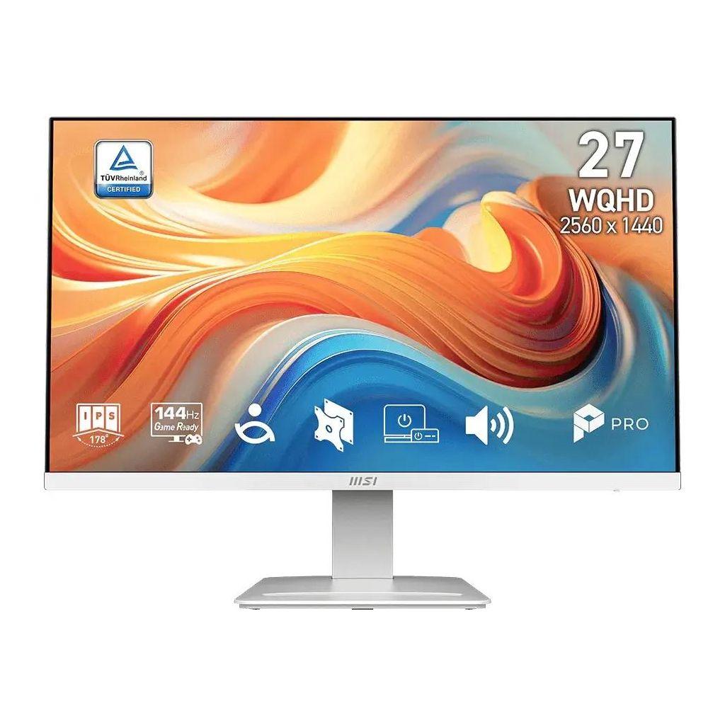 27" Монитор MSI Pro MP273QW E14, 2560x1440, IPS, 144Гц, 2хHDMI, 1хDP, белый [9s6-3pe2ch-059 (202)]