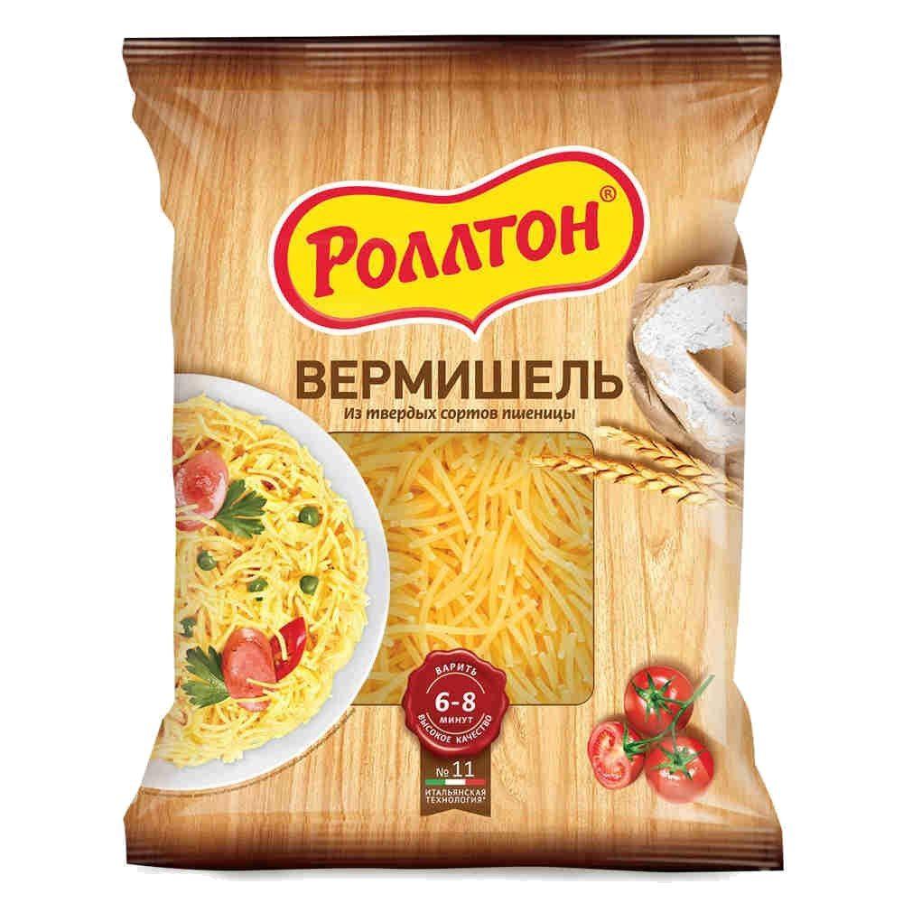 Изделия макаронные Роллтон Вермишель 400 гр, флоу-пак