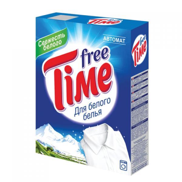 Порошок Free Time автомат Для белого 350 гр., картон