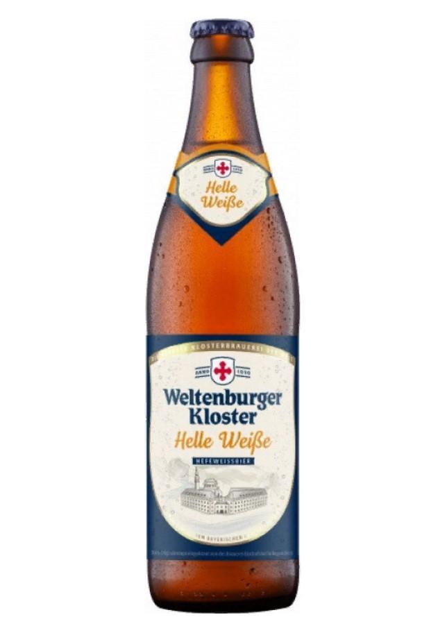 Пиво Weltenburger kloster helle weisse светлое нефильтрованное пастеризованное 5,4% 500 мл., стекло