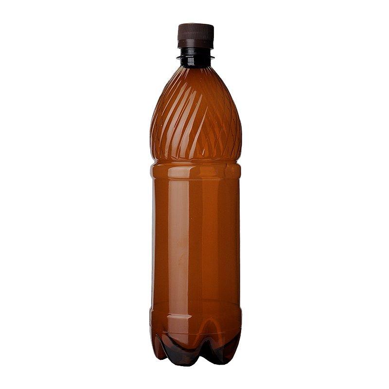 Бутылка Мистерия № 2 ПЭТ BPF коричневая с крышкой 1,5 л. горло d28 мм.