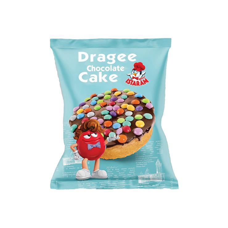 Кекс ISTARAM dragee cake шоколадный с драже 50 гр., флоу-пак