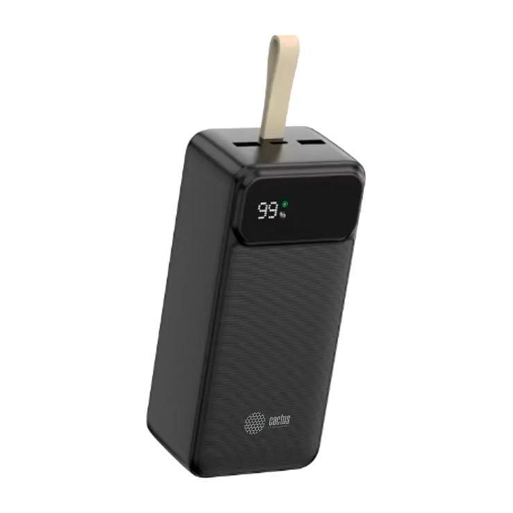 Внешний аккумулятор (Power Bank) Cactus CS-PBFSND-40000, 40000мAч, черный
