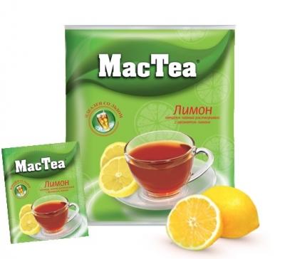 Чай MacTea Лимон Напиток растворимый 20 пакетиков, 320 гр., флоу-пак