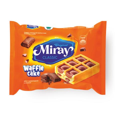 Кекс Miray WAFFLE CAKE шоколадный 12 шт., 25 гр., флоу-пак