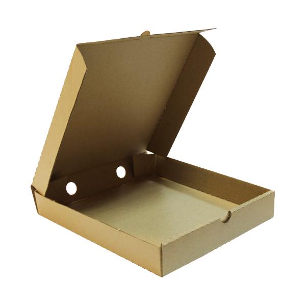 Коробка для пиццы, 500х500х40 мм., бурая, картон, 50 шт.