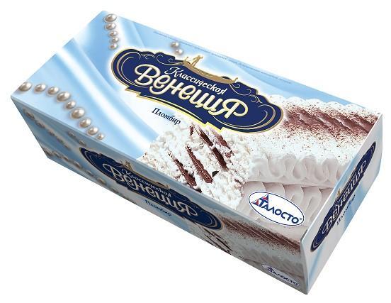 Мороженое пломбир Талосто рулет венеция ваниль 450 гр., картон