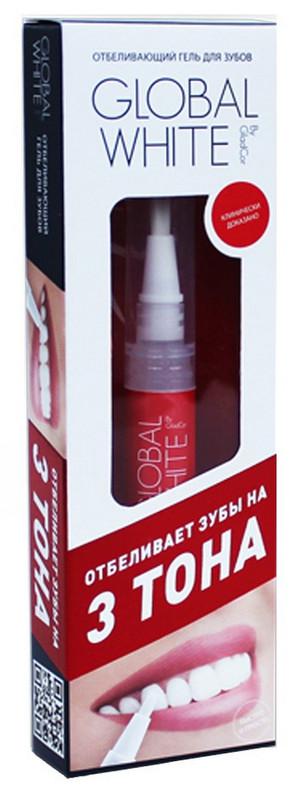 Гель-карандаш для отбеливания зубов Global White, 5 мл., туба