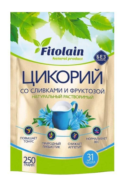 Цикорий Fitolain с заменителем сливок и фруктозой 250 гр., дой-пак