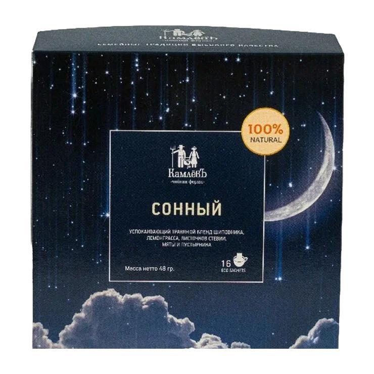 Чай КамлёВъ Сонный 16 саше 48 гр., картон