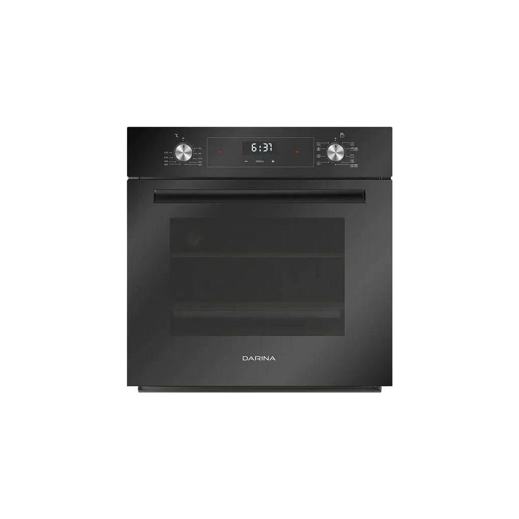 Духовой шкаф электрический Darina 0V5 BDE 112 708 B1, 65л, дверца с 3 стеклами, черный/стекло черное