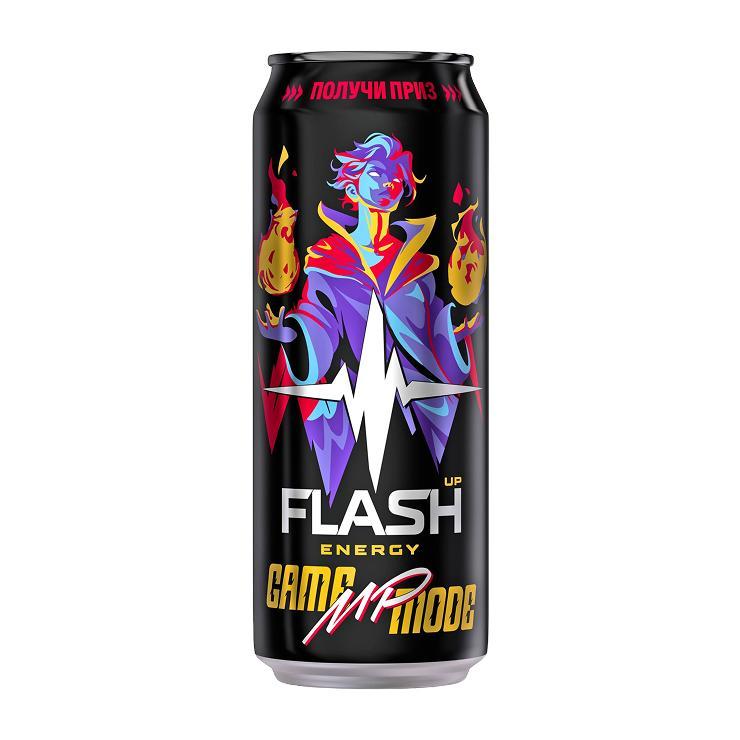 Напиток энергетический Flash Up Energy Game Mode XP 450 мл., ж/б